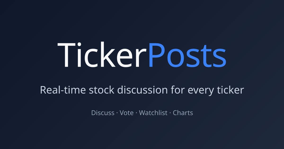 TickerPosts - Stock Discussion Community